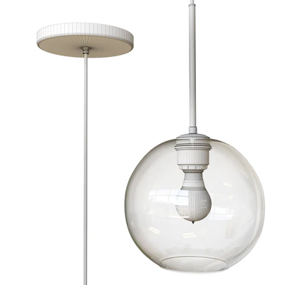Sculptural Glass Globe Pendant small — Ver 2