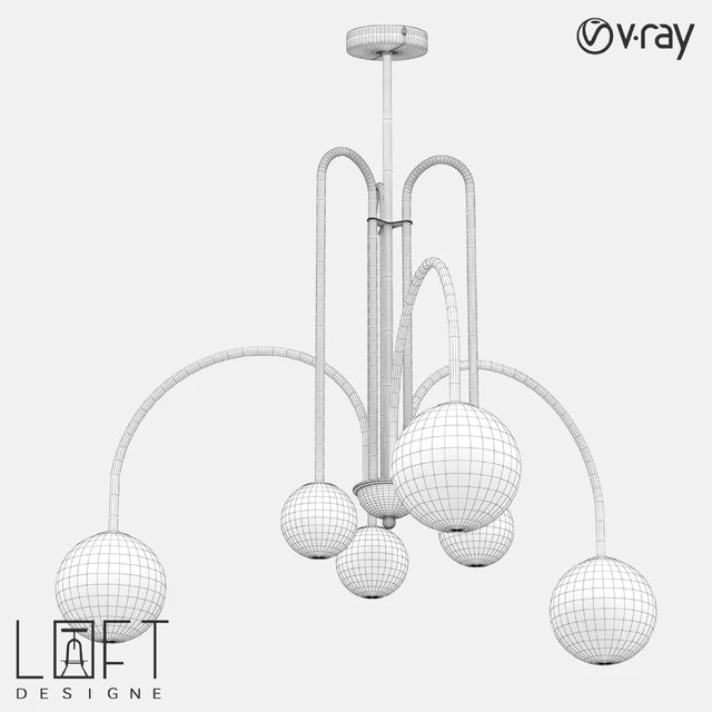 Pendant light LoftDesigne 7973 model — Descargar