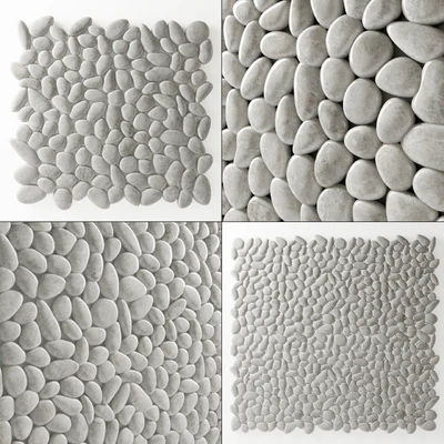 Panel pebble smooth Tile Bathroom — Вид 1