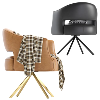 Coco Republic Terrace Desk Chair Leather — Вид 3