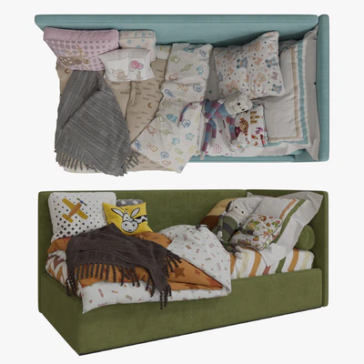 Single Beds 02 GIRLS and BOY — Вид 1