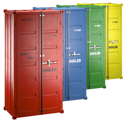 Sea Container wardrobe 4 COLORS — Ver 2
