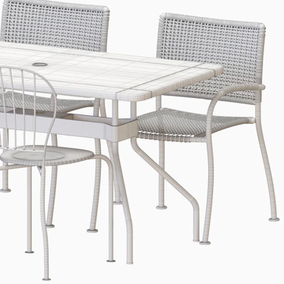 IKEA VIHOLMEN Table And Chairs — Ver 2