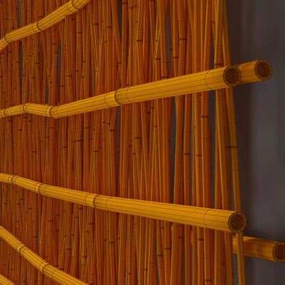 Bamboo branch decor n25 / Decor from bamboo branches number 25 — Ver 2