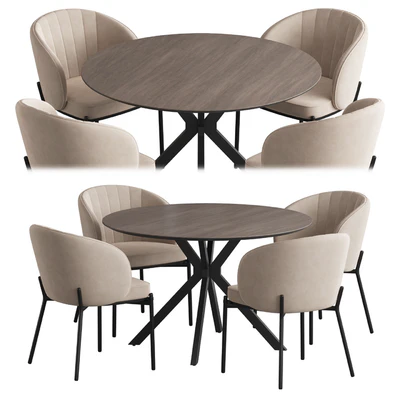 Ralf table Cruz chair — Ver 1