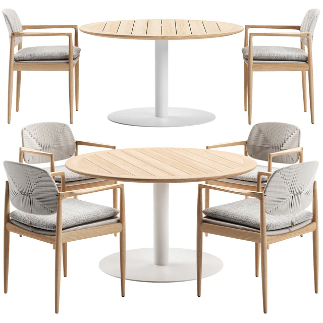 Minotti Outdoor Dining Set — Descargar