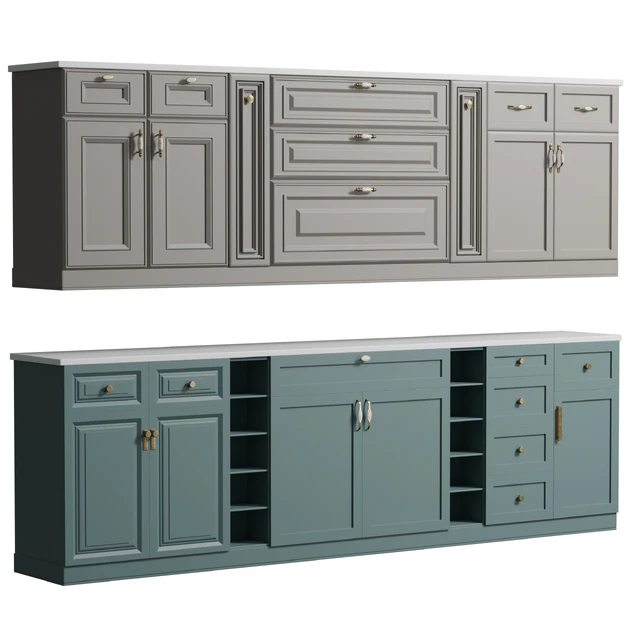Kitchen faces in the classic style set 001 — Descargar