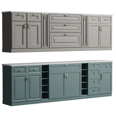 Kitchen faces in the classic style set 001 — Ver 2
