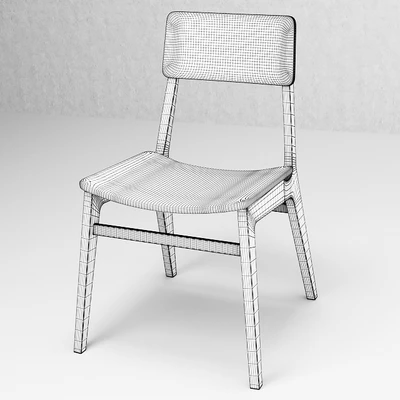 Modern wooden chair 2623 by Ferri Mobili Italy. — Ver 2