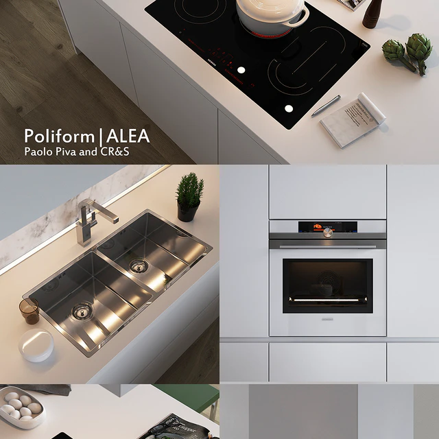 Kitchen Poliform Varenna Alea (vray, corona) — Descargar
