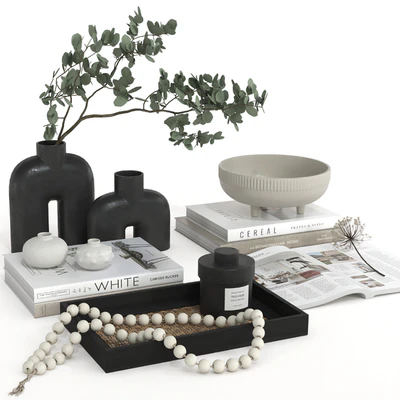 Decorative set 26 - coffee table decor set — Ver 2