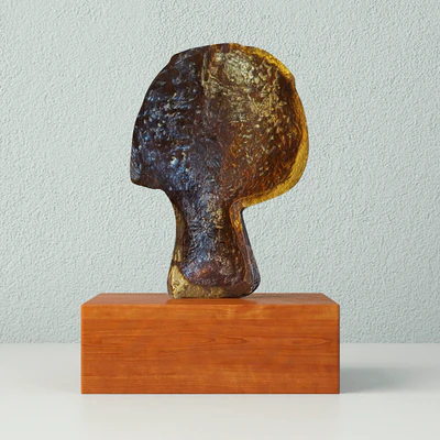 Modernist Bronze Abstract Sculpture — Вид 2