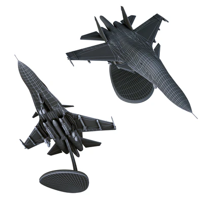 Plastic model of the SU-34 aircraft — Ver 2