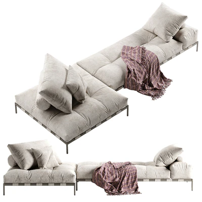 Saba Italia Pixel Light sofa set 4 — Ver 2