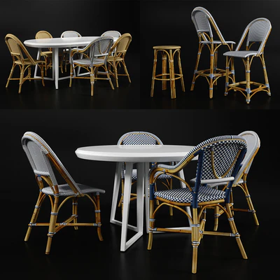 Bar, counter, dinning chair and tables — Ver 1