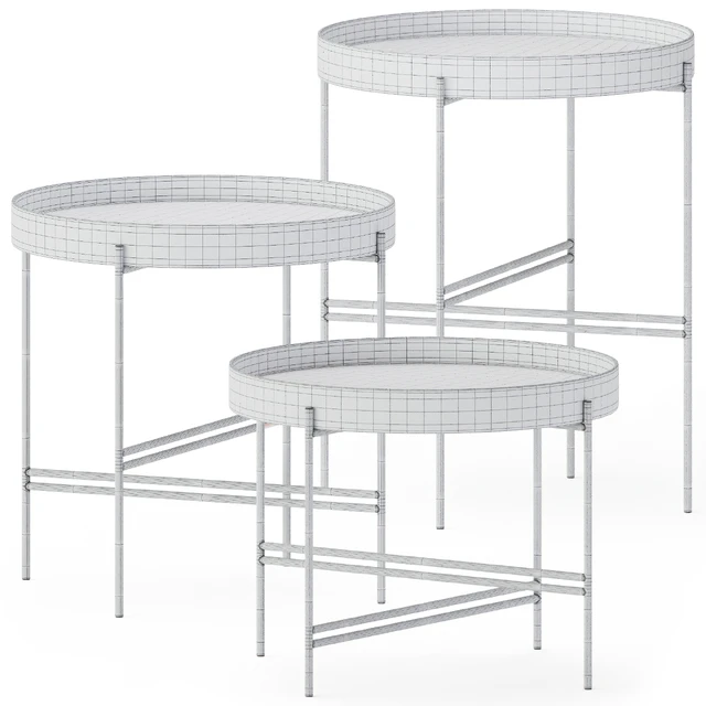 Metal Round Coffee Tables Tray by Potocco — Descargar