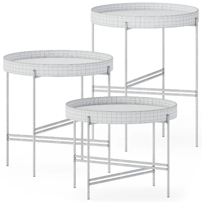 Metal Round Coffee Tables Tray by Potocco — Ver 2