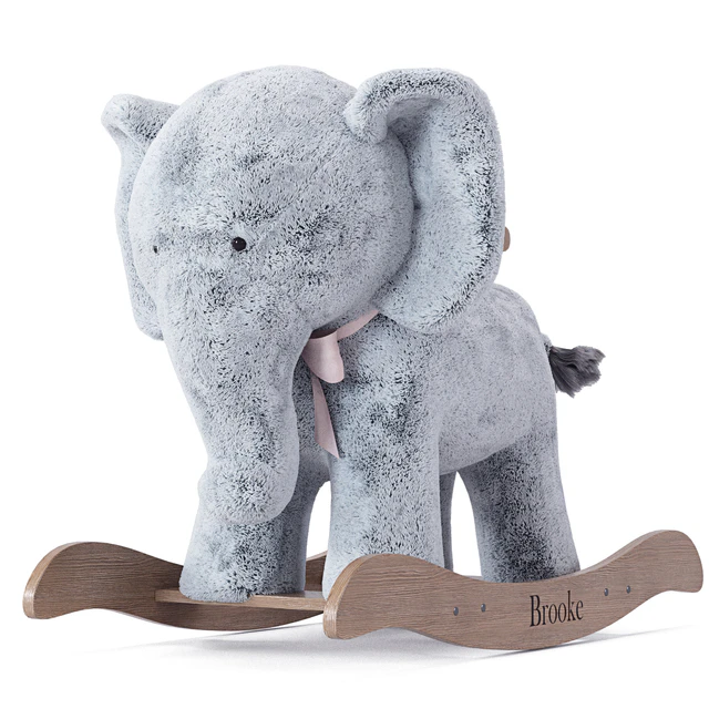 Rocking Toy Pottery Barn Kids Elephant Plush Rocker — Descargar