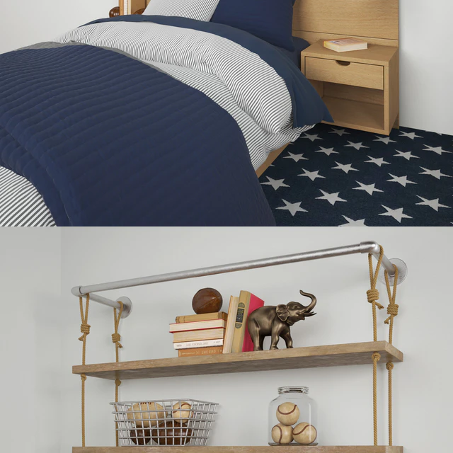 CALLUM FLOATING NIGHTSTAND PLATFORM BED, Restoration Hardware — Скачать