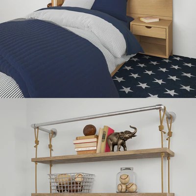 CALLUM FLOATING NIGHTSTAND PLATFORM BED, Restoration Hardware — Вид 2