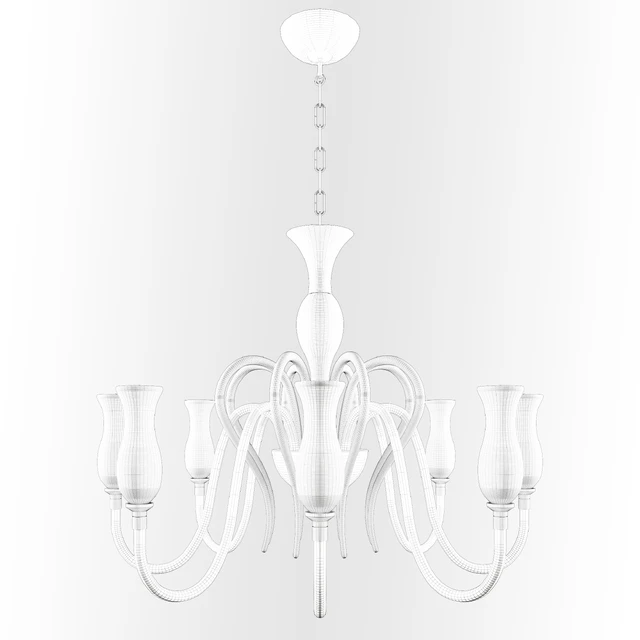 Murano Glass Chandelier 8 Lights model 1022 — Скачать