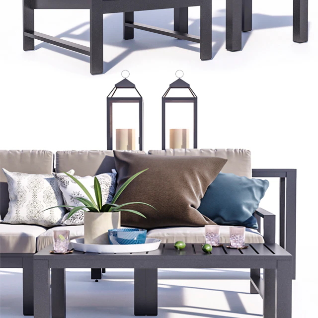 Indio Metal Outdoor Furniture Set 2 — Descargar