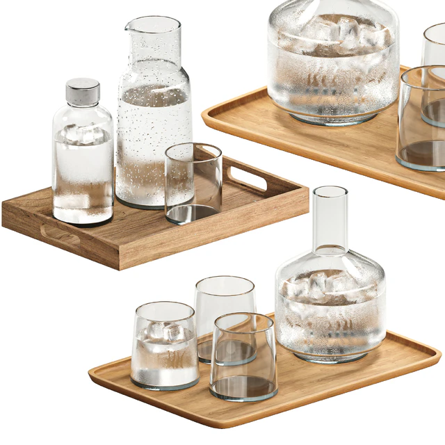dishes tableware set 01 — Скачать