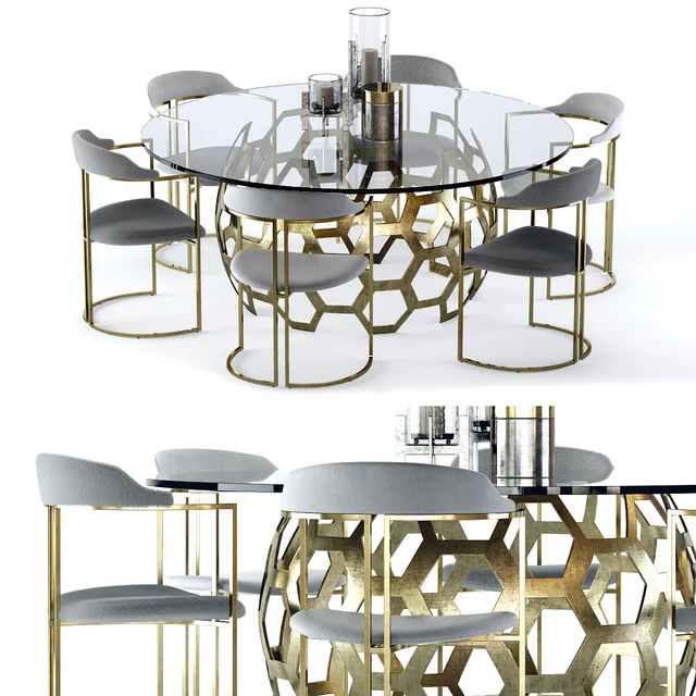 Arteriors Dolma Table and Zephyr Chair — Скачать