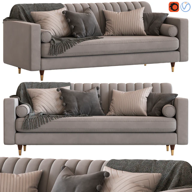 Cult Furniture Belgravia 3-Seater Sofa — Скачать