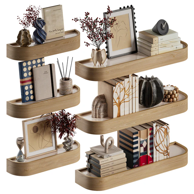 Shelves with decorative set — Descargar