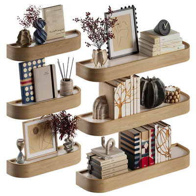 Shelves with decorative set — Ver 1