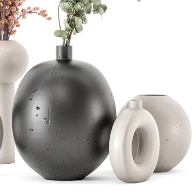 Plants Bouquet Handmade Stone Pot 2530 — Ver 2