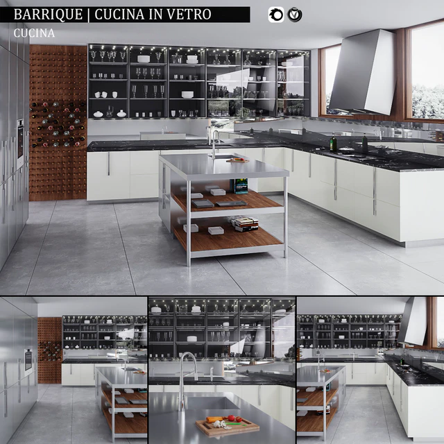 Kitchen Barrique Cucina in vetro — Descargar