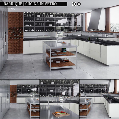 Kitchen Barrique Cucina in vetro — Ver 1