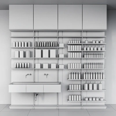 Cosmetic set wooden shelving — Вид 2