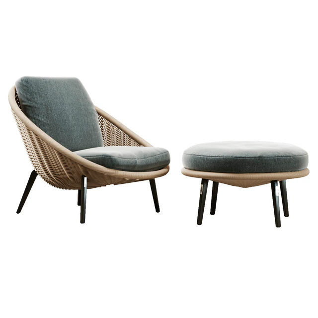 Minotti Lido Cord Outdoor Armchair — Скачать
