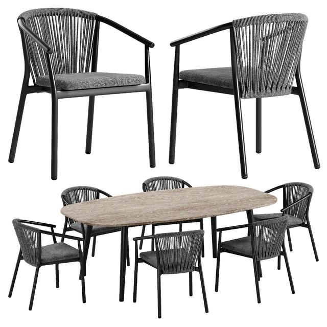 Varaschin Smart chair Ellisse table set — Скачать