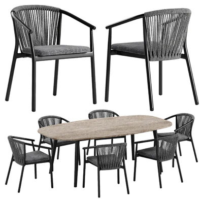 Varaschin Smart chair Ellisse table set — Вид 1