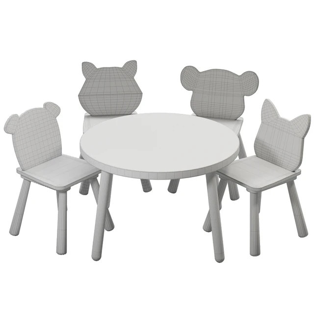 Tender Leaf Forest Table and Chair for Children — Descargar