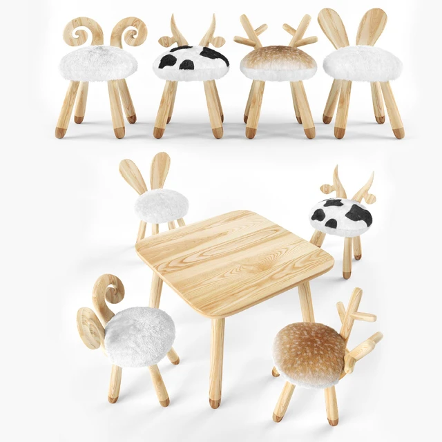 animal wooden set — Descargar