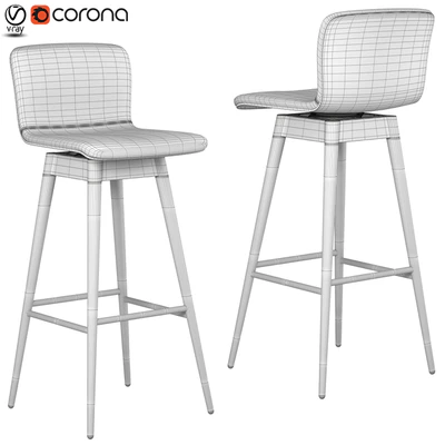 Sede Black Swivel Bar Stool — Вид 2