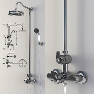shower column Cezares Liberty (CD-01 / CD-T-01) — Ver 2