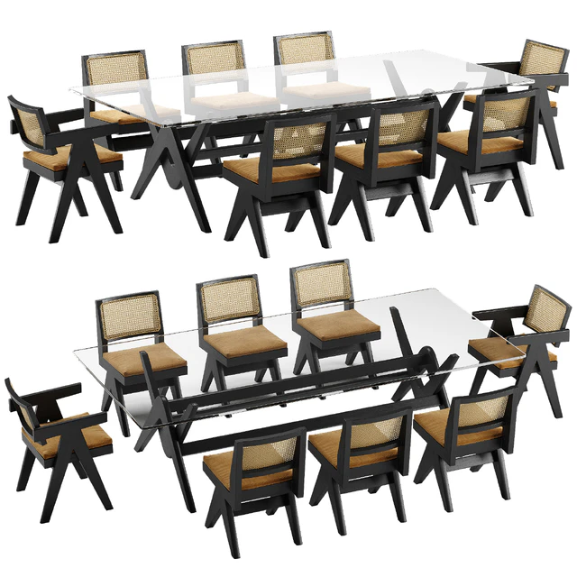 Cassina capitol complex table chair set — Download