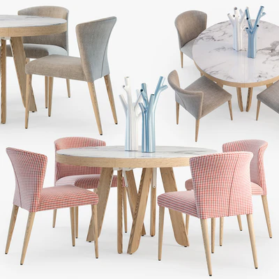 Ligne Roset Satori table Circo chair set — Вид 1