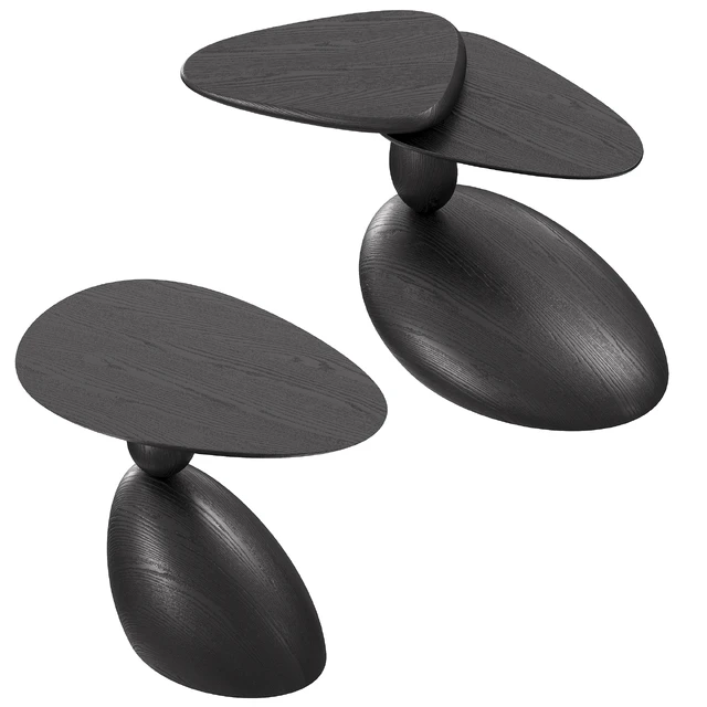 Stones and Twins coffee tables by WOODZENART from the Stone Story collection — Descargar