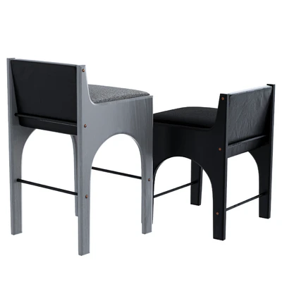 Skylar Morgan Arc Bar Stool — Ver 2