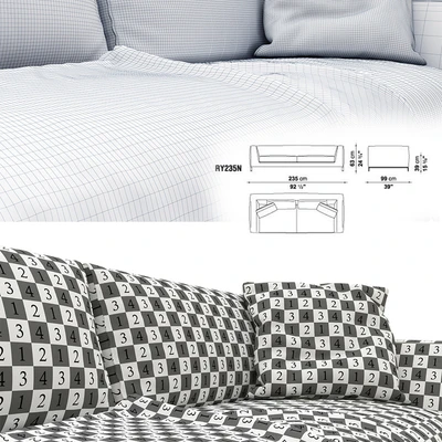 B &amp; B Italia sofa Ray — Ver 2