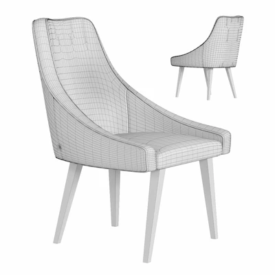 Chair Black Mode Velvet Gray — Ver 2