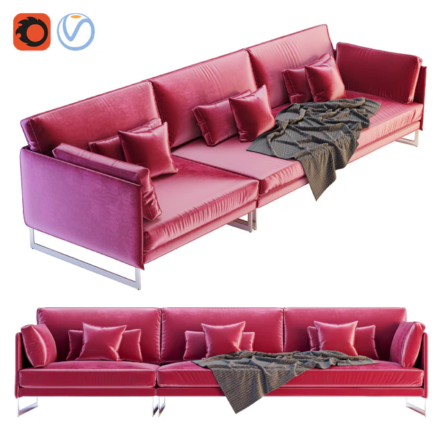 Saba Livingston Three Seater Sofa — Descargar