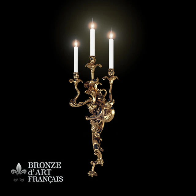 Bronze d`Art Louis XV Sconces — Descargar